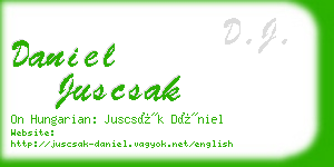 daniel juscsak business card